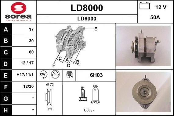 SNRA LD8000 - Alternateur cwaw.fr