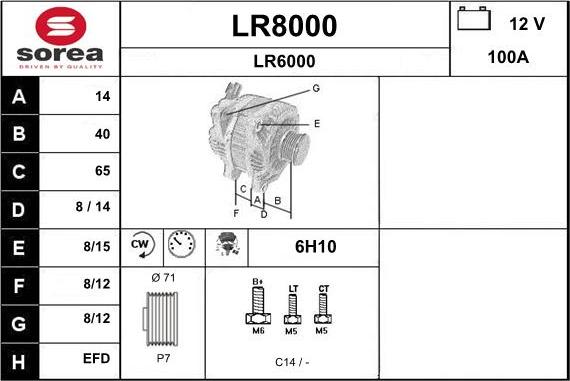 SNRA LR8000 - Alternateur cwaw.fr