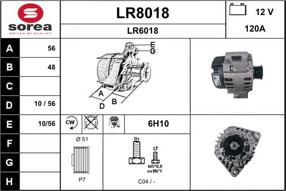 SNRA LR8018 - Alternateur cwaw.fr