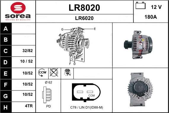 SNRA LR8020 - Alternateur cwaw.fr