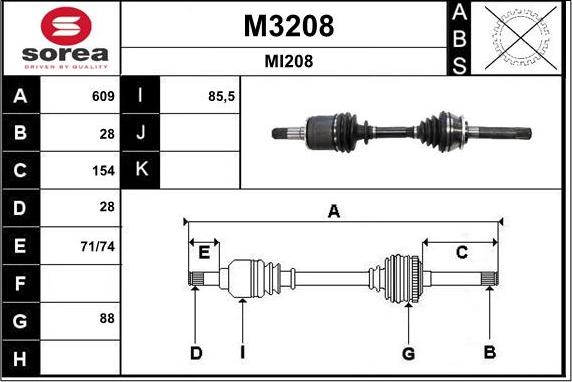 SNRA M3208 - Arbre de transmission cwaw.fr