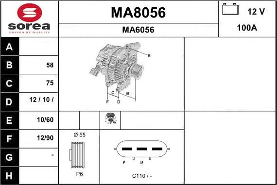 SNRA MA8056 - Alternateur cwaw.fr