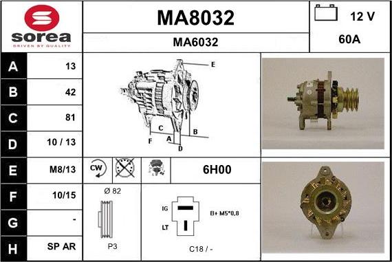 SNRA MA8032 - Alternateur cwaw.fr