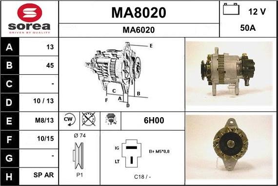 SNRA MA8020 - Alternateur cwaw.fr