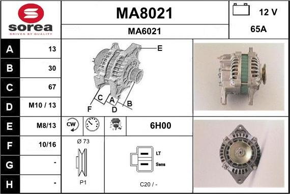 SNRA MA8021 - Alternateur cwaw.fr