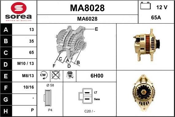 SNRA MA8028 - Alternateur cwaw.fr