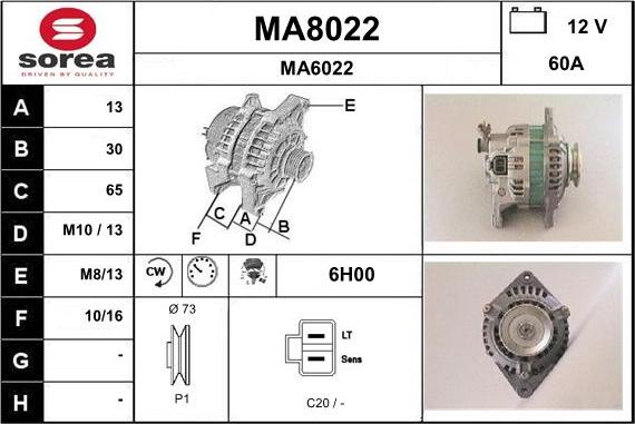 SNRA MA8022 - Alternateur cwaw.fr