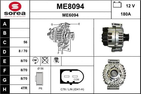 SNRA ME8094 - Alternateur cwaw.fr