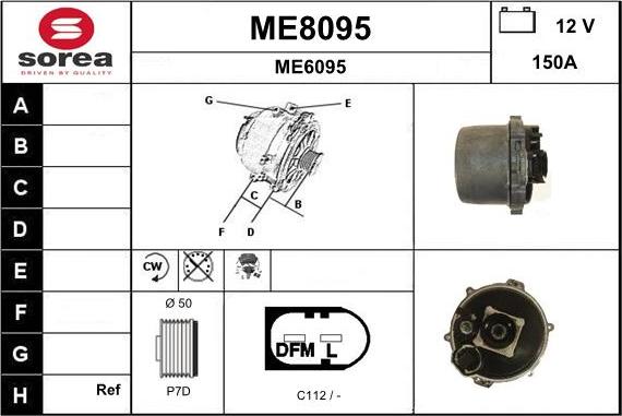 SNRA ME8095 - Alternateur cwaw.fr