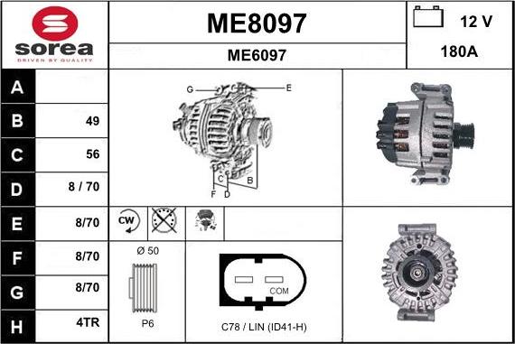 SNRA ME8097 - Alternateur cwaw.fr