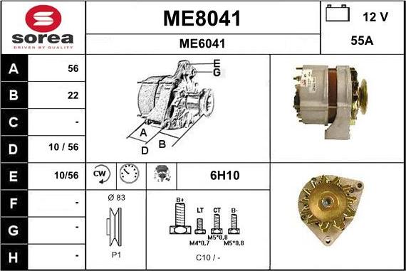 SNRA ME8041 - Alternateur cwaw.fr