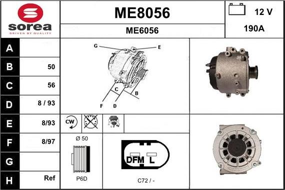 SNRA ME8056 - Alternateur cwaw.fr