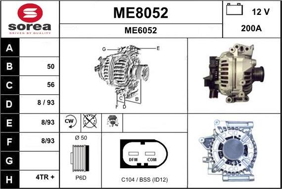 SNRA ME8052 - Alternateur cwaw.fr