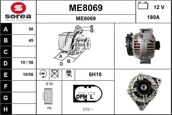 SNRA ME8069 - Alternateur cwaw.fr