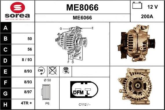 SNRA ME8066 - Alternateur cwaw.fr