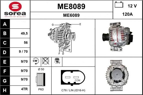 SNRA ME8089 - Alternateur cwaw.fr