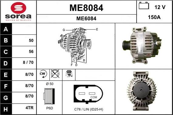 SNRA ME8084 - Alternateur cwaw.fr