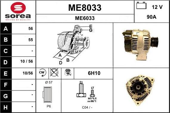 SNRA ME8033 - Alternateur cwaw.fr