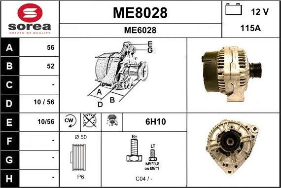 SNRA ME8028 - Alternateur cwaw.fr