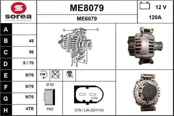 SNRA ME8079 - Alternateur cwaw.fr