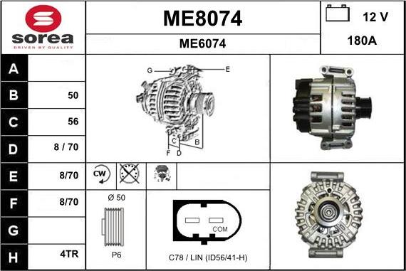 SNRA ME8074 - Alternateur cwaw.fr