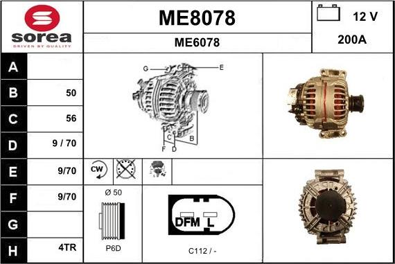 SNRA ME8078 - Alternateur cwaw.fr