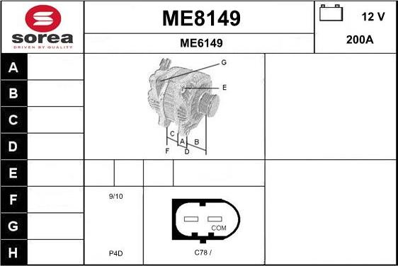 SNRA ME8149 - Alternateur cwaw.fr