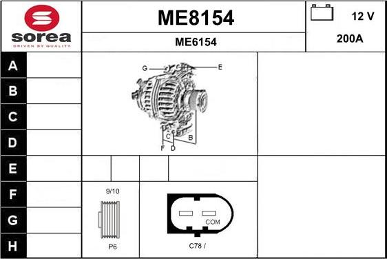 SNRA ME8154 - Alternateur cwaw.fr