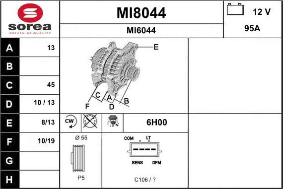 SNRA MI8044 - Alternateur cwaw.fr