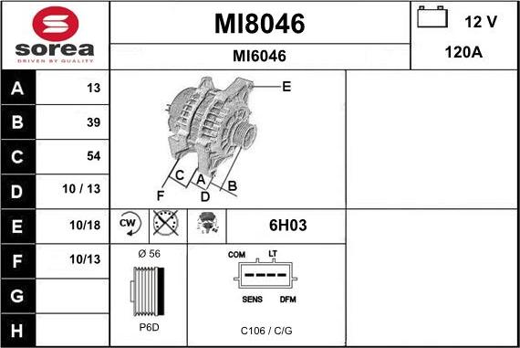 SNRA MI8046 - Alternateur cwaw.fr