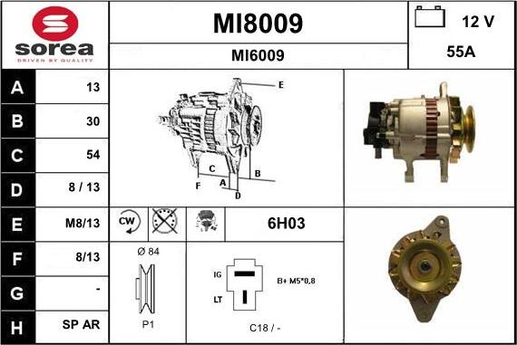 SNRA MI8009 - Alternateur cwaw.fr