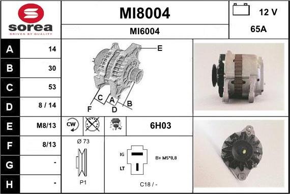 SNRA MI8004 - Alternateur cwaw.fr