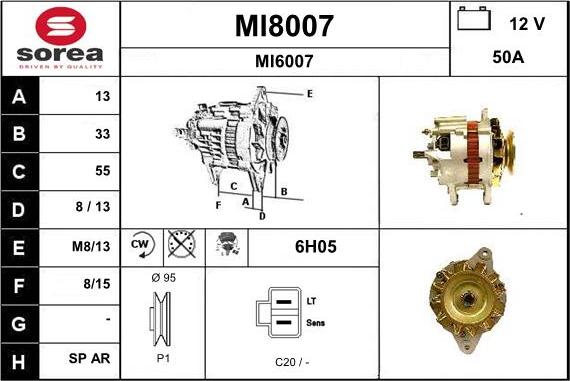 SNRA MI8007 - Alternateur cwaw.fr