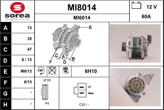 SNRA MI8014 - Alternateur cwaw.fr