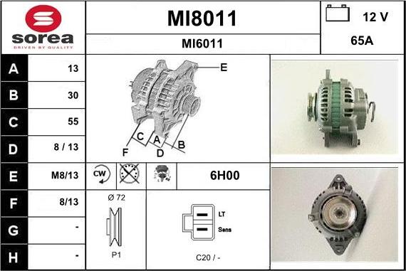 SNRA MI8011 - Alternateur cwaw.fr