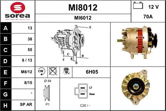 SNRA MI8012 - Alternateur cwaw.fr