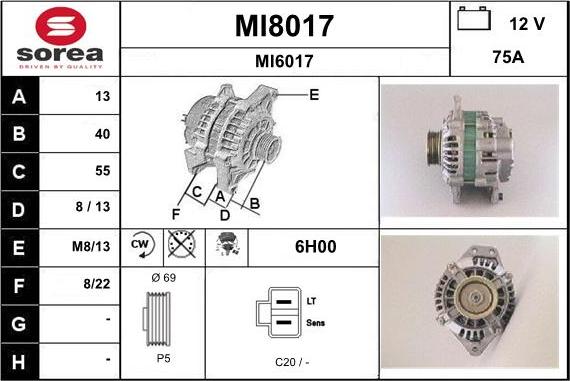 SNRA MI8017 - Alternateur cwaw.fr