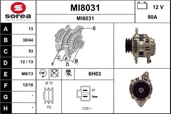 SNRA MI8031 - Alternateur cwaw.fr