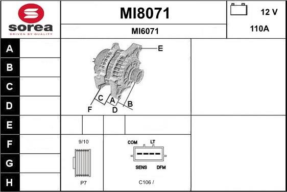 SNRA MI8071 - Alternateur cwaw.fr