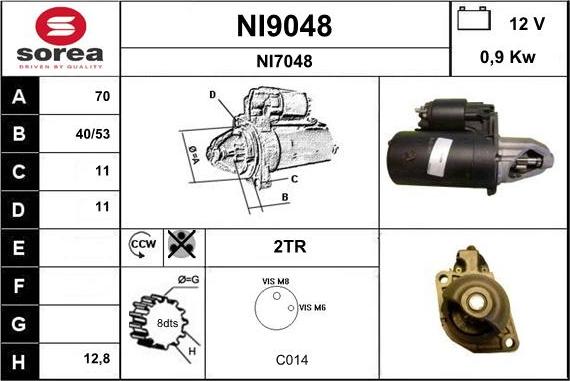 SNRA NI9048 - Démarreur cwaw.fr