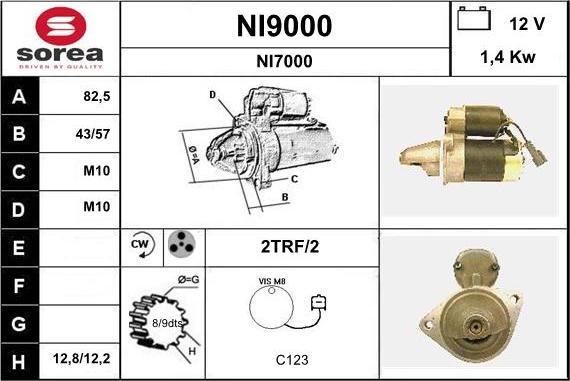 SNRA NI9000 - Démarreur cwaw.fr