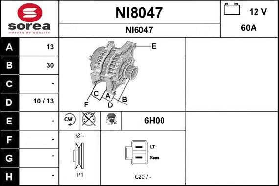 SNRA NI8047 - Alternateur cwaw.fr