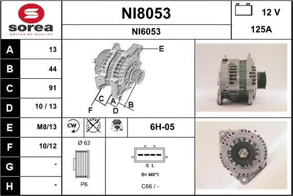 SNRA NI8053 - Alternateur cwaw.fr