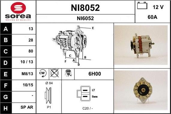 SNRA NI8052 - Alternateur cwaw.fr