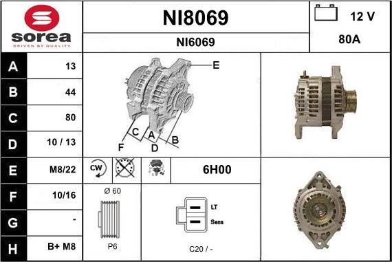 SNRA NI8069 - Alternateur cwaw.fr