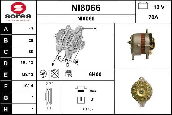 SNRA NI8066 - Alternateur cwaw.fr