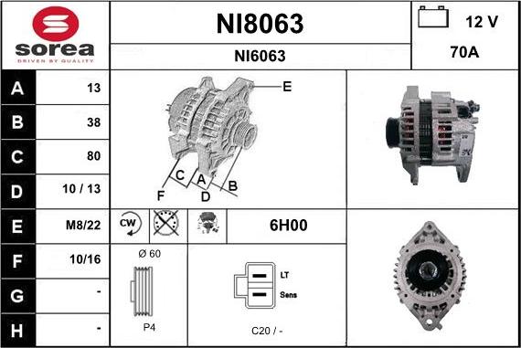 SNRA NI8063 - Alternateur cwaw.fr