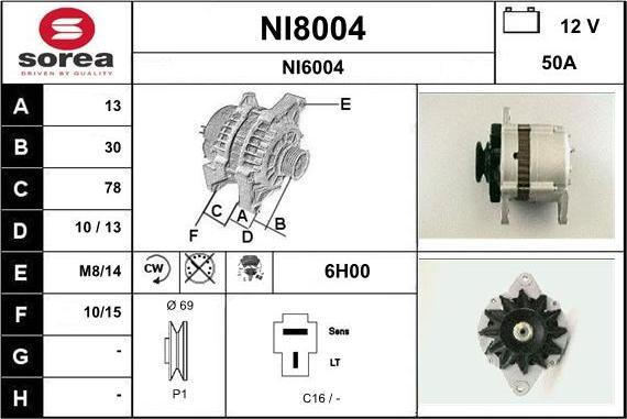 SNRA NI8004 - Alternateur cwaw.fr