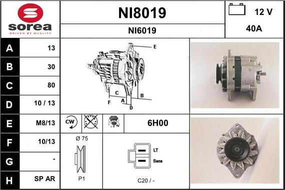 SNRA NI8019 - Alternateur cwaw.fr