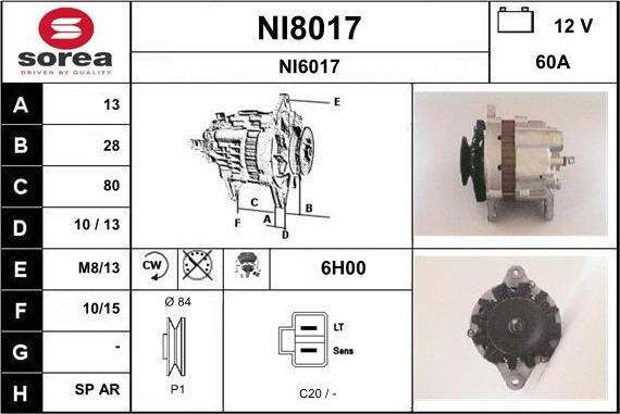 SNRA NI8017 - Alternateur cwaw.fr